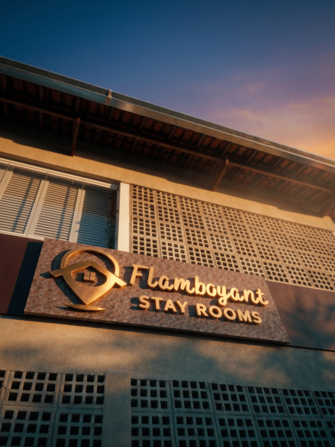 Fachada do Flamboyant Stay Rooms